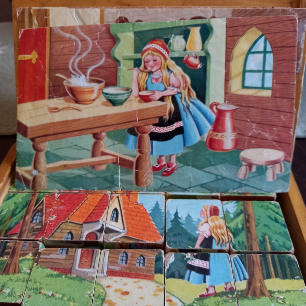 Vintage Goldilocks and the 3 bears 3D puzzle - Picture 5 of 9